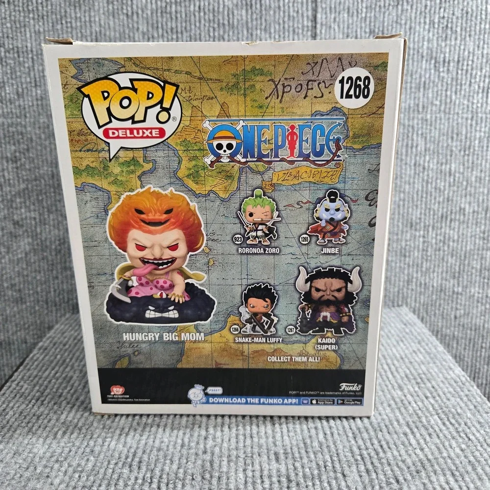 Funko Pop! Deluxe One Piece Hungry Big Mom Vinyl Figure 1268 Gear 5 Trading Card